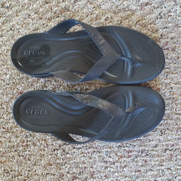 Crocs dual comfort women's flip flops - Picture 1 of 2